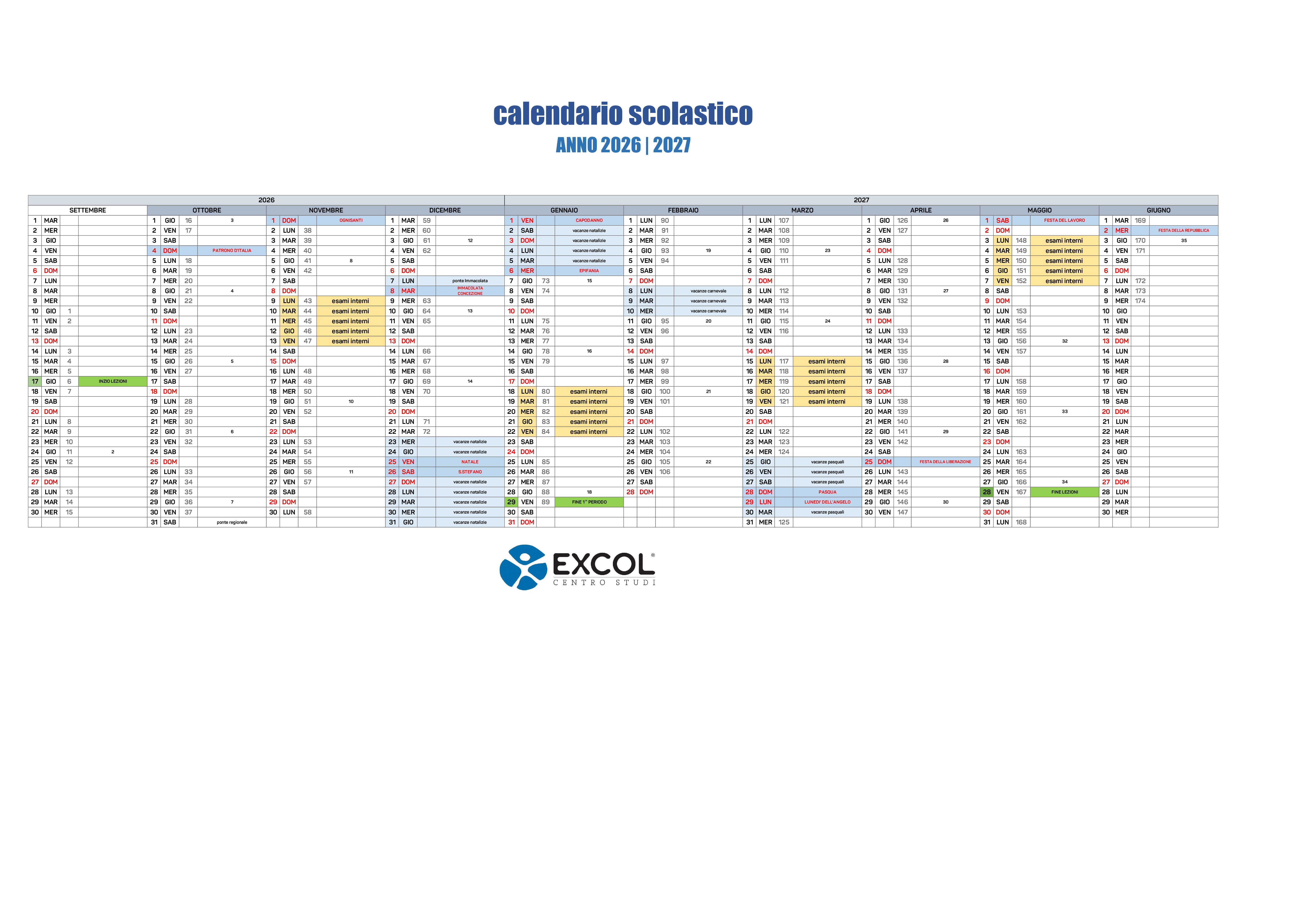 calendario excol 26_27